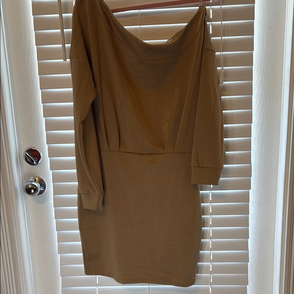 “Guess” Elegant Tan Women's Dress